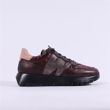 Wonders Odisei Nylon Bungee Trainer - Merlot